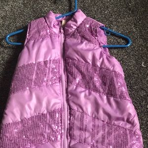 Purple sequin vest